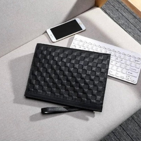 DAMIER - Pochette uomo in pelle