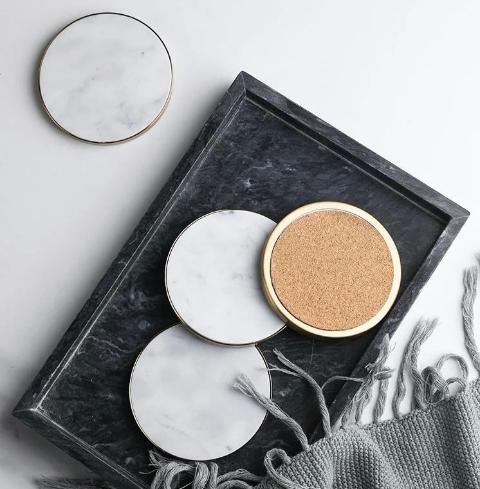 LUXE LIMITED EDITION - Set sottobicchieri in marmo