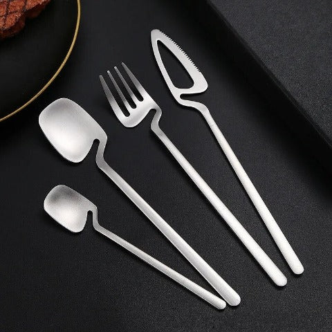 STRANGE SET - Set posate acciaio inox
