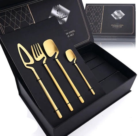 STRANGE SET - Set posate acciaio inox