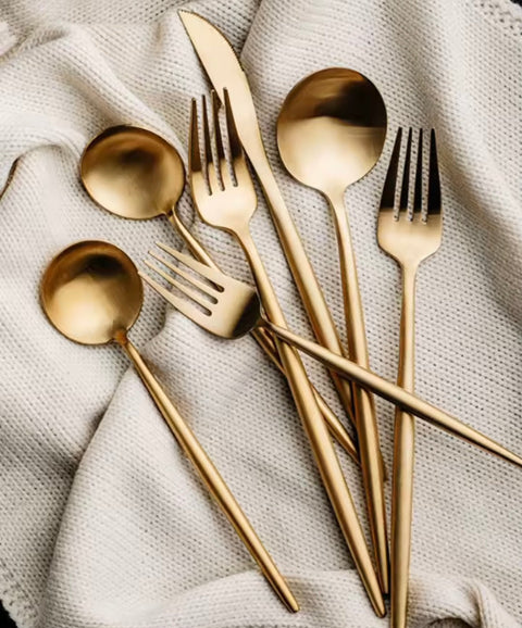 Luxoria - Set 24 pezzi acciaio inox
