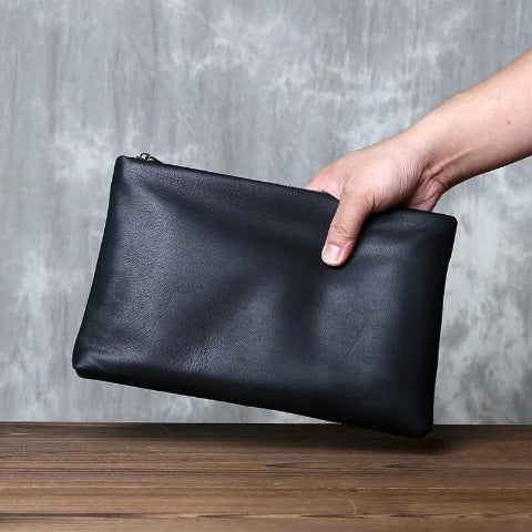LUX - Pochette in vera pelle