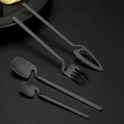 STRANGE SET - Set posate acciaio inox